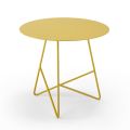 Round Garden Coffee Table in Metal in Various Colors and 3 Sizes - Magali