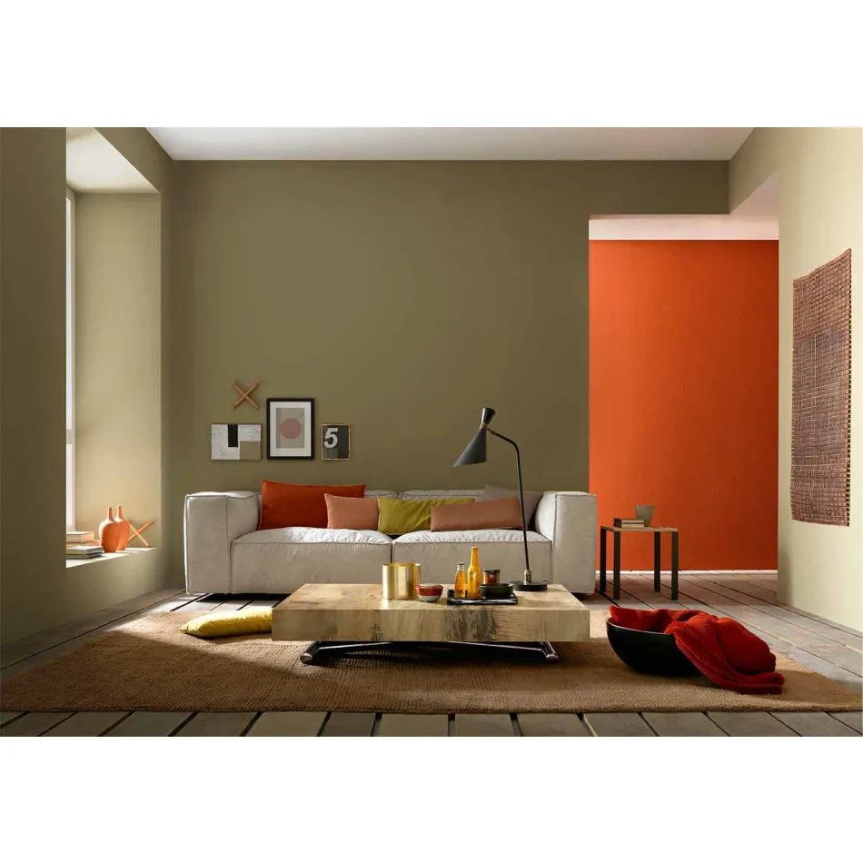 Transformable Design Coffee Table in Wood and Black Metal Made in Italy - Niverio Viadurini