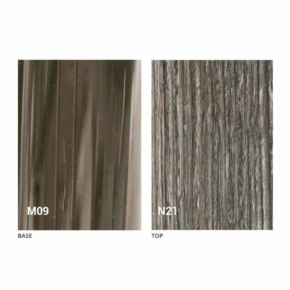 Transformable Design Coffee Table in Wood and Black Metal Made in Italy - Niverio Viadurini