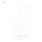 Transformable Coffee Table in Metal and Ceramic Design Made in Italy - Saturn Viadurini