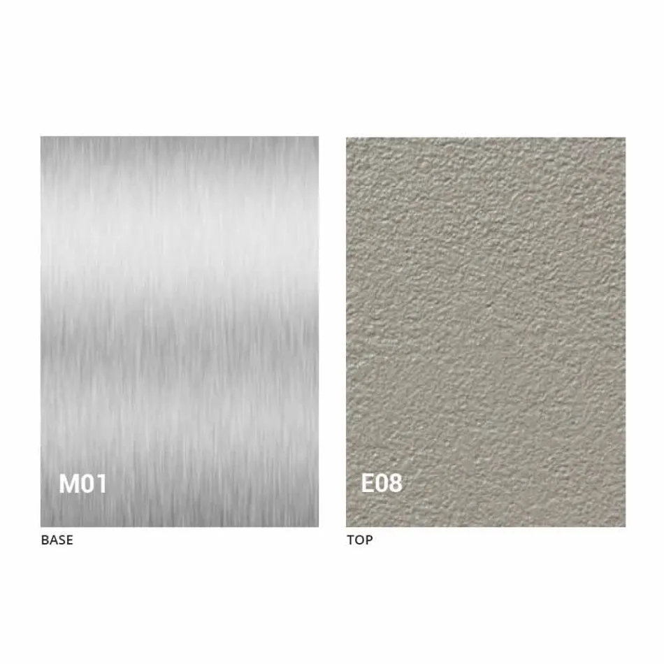 Modern Transformable Coffee Table with Mortar Effect Top Made in Italy - Salomon Viadurini