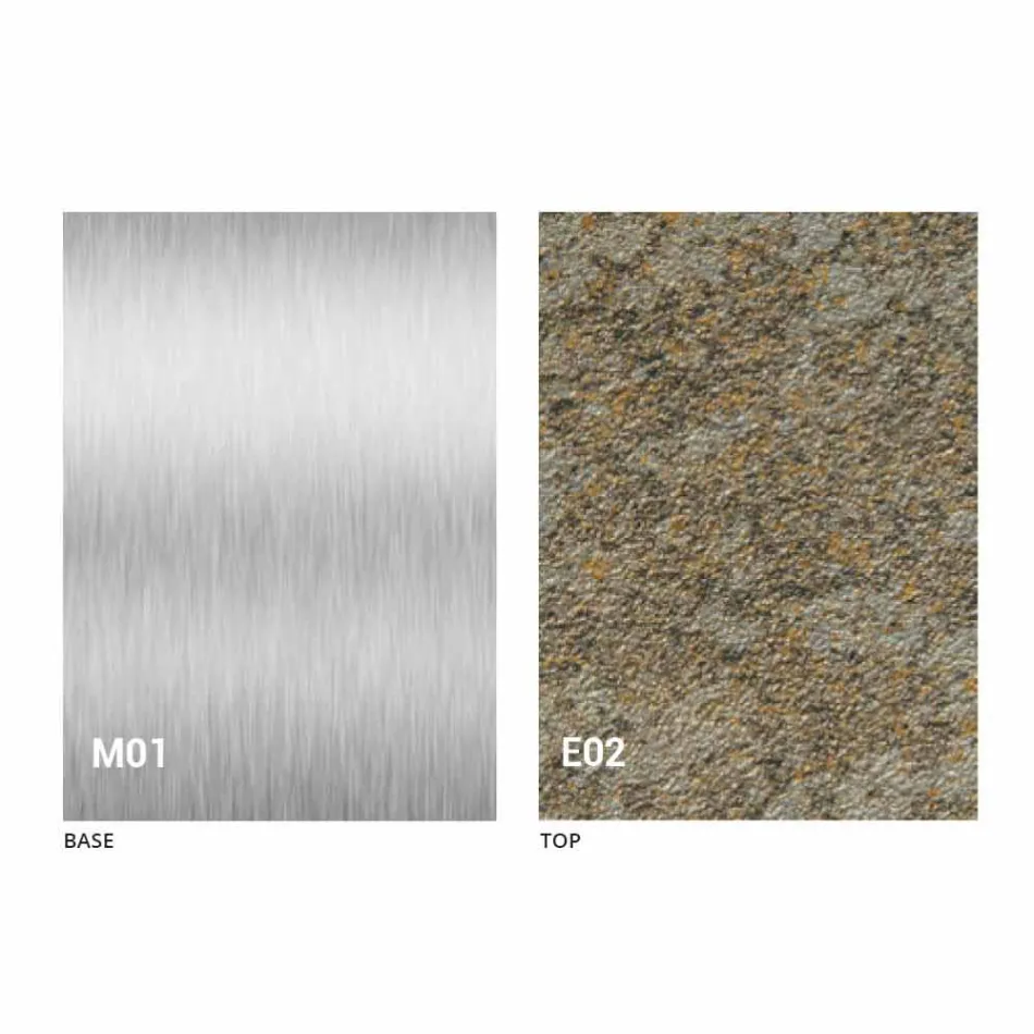 Modern Transformable Coffee Table with Mortar Effect Top Made in Italy - Salomon Viadurini