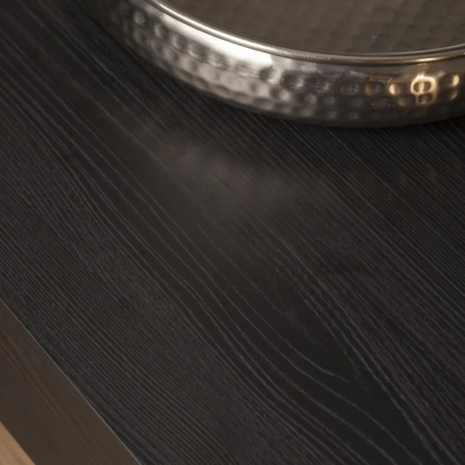 Modern Transformable Coffee Table in Metal and Wood Made in Italy - Universe Viadurini