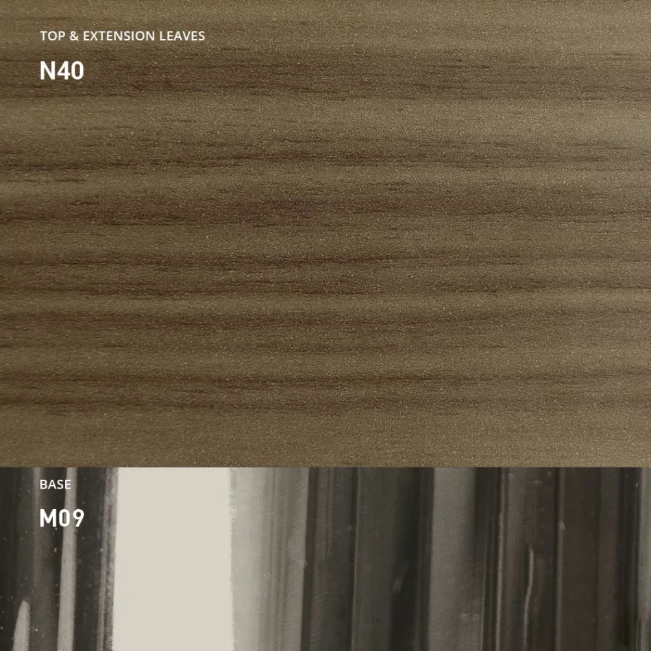 Modern Transformable Coffee Table in Metal and Wood Made in Italy - Universe Viadurini