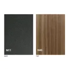 Modern Transformable Coffee Table in Graphite Metal and Wood Top - Sistocle Viadurini