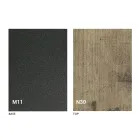 Modern Transformable Coffee Table in Graphite Metal and Wood Top - Sistocle Viadurini