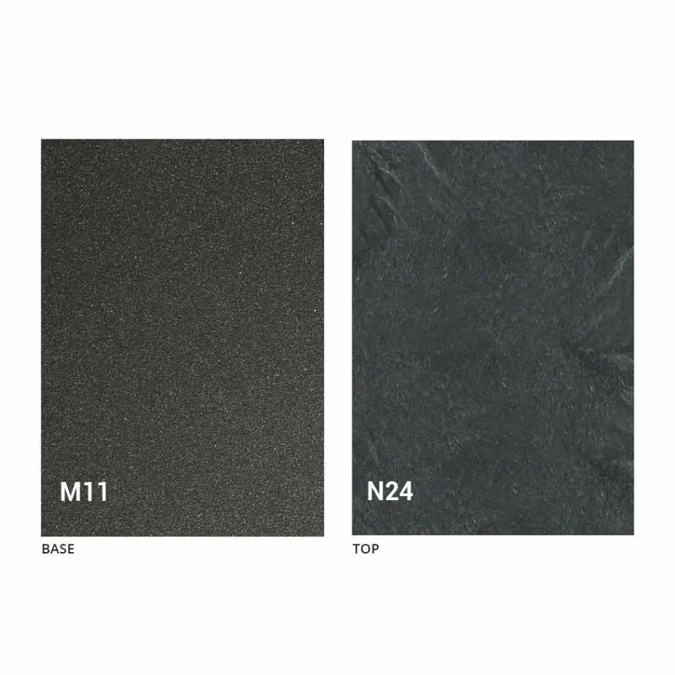 Modern Transformable Coffee Table in Graphite Metal and Wood Top - Sistocle Viadurini