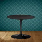 Eero Saarinen Tulip Coffee Table H 41 in Domoos Ceramic Made in Italy - Scarlet Viadurini