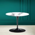 Tulip Eero Saarinen H 41 Coffee Table in Ceramic Statuary Altissimo Made in Italy - Scarlet