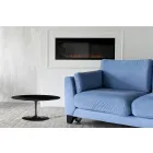 Tulip Coffee Table Eero Saarinen H 41 Oval with Black Liquid Laminate - Scarlet Top Viadurini