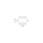 Modern Barrel Table in Ceramic and Rose Gold Steel Made in Italy – Settimmio Viadurini