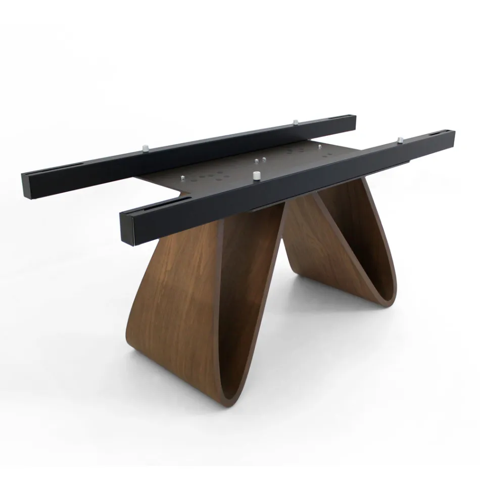 Extendable table to 276 cm in Noir Desir Ceramic Made in Italy - Equator Viadurini