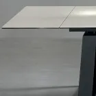 Extendable Table 3 m Glossy Ceramic Top Metal Legs - Papusca Viadurini