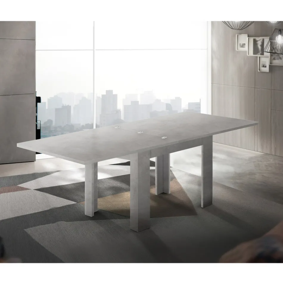 Sustainable Wood Extendable Table to 180 cm - Perro Viadurini