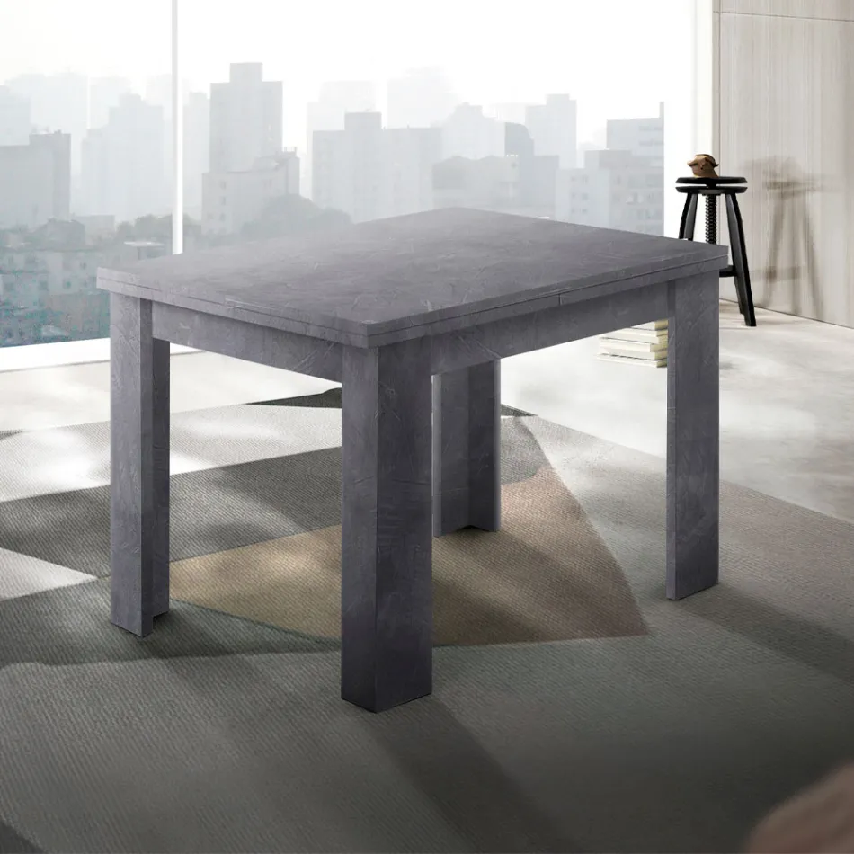 Sustainable Wood Extendable Table to 180 cm - Perro Viadurini