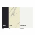 Extendable Dining Table to 2.8 m in Ceramic and Metal Legs - Paoluccio Viadurini