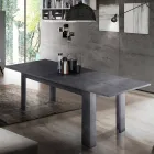 Design Dining Table Extendable to 210 cm in Sustainable Wood - Perro Viadurini