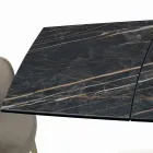 Extendable Table with Base and Top in Different Finishes Made in Italy - Settimmio Viadurini