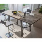 Extendable Dining Table in Wood and Metal up to 280 cm - Gallotto Viadurini