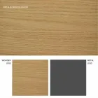 Design extendable table with Daryl oak top, made in Italy Viadurini