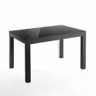 Extendable Design Table in Glass and Metal, Warrior Viadurini