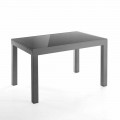 Design extendable table in glass and metal – Guerriero