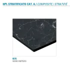 Extendable Table Up to 180 cm Round Laminated Hpl Made in Italy - Bastiano Viadurini