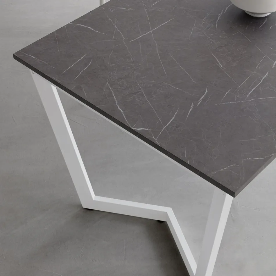 Extendable Table Up to 238 cm in Metal and Hpl Made in Italy - Pablito Viadurini