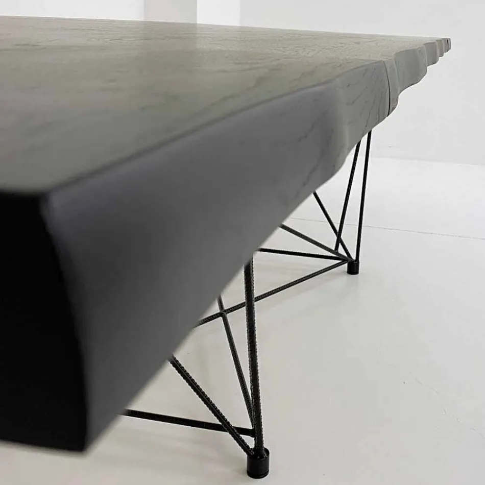 Extendable Table up to 300 cm in Venereed Wood Made in Italy – Ezzellino Viadurini