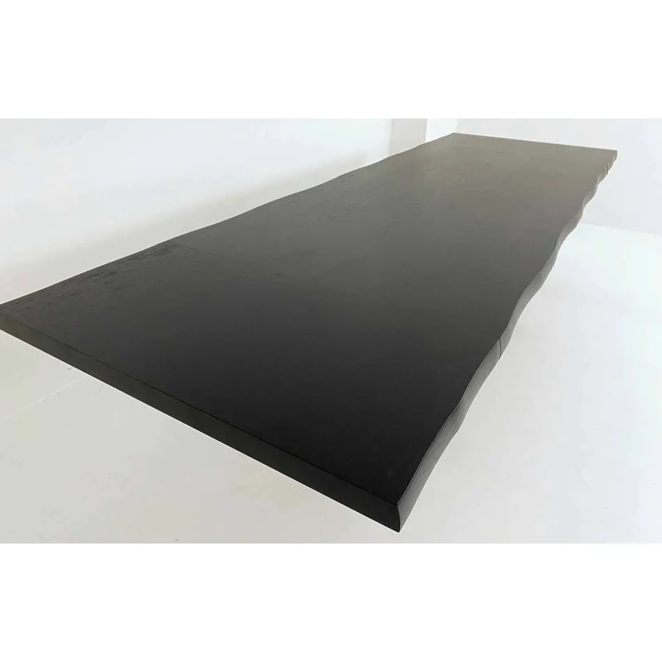 Extendable Table up to 300 cm in Venereed Wood Made in Italy – Ezzellino Viadurini