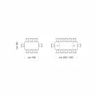 Extendable Table up to 300 cm in Venereed Wood Made in Italy – Ezzellino Viadurini