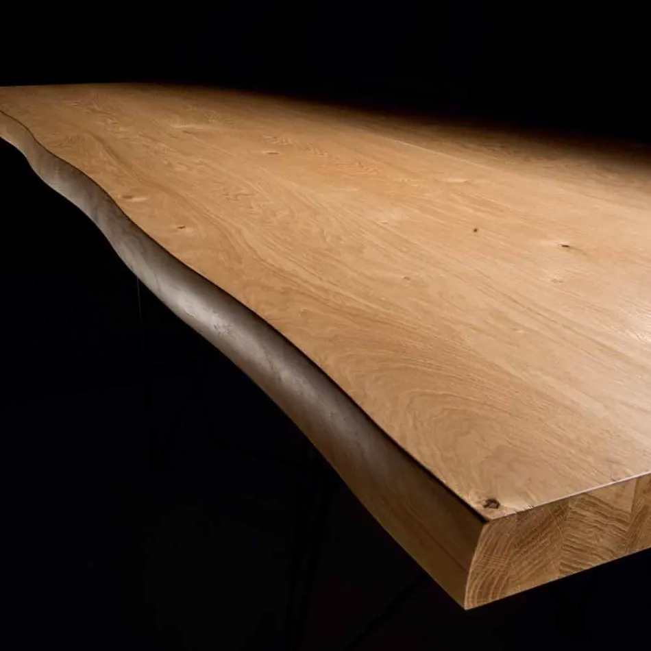 Extendable Table up to 300 cm in Venereed Wood Made in Italy – Ezzellino Viadurini