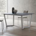 Extendable Table Up to 300 cm Laminated HPL Top Made in Italy - Bastiano