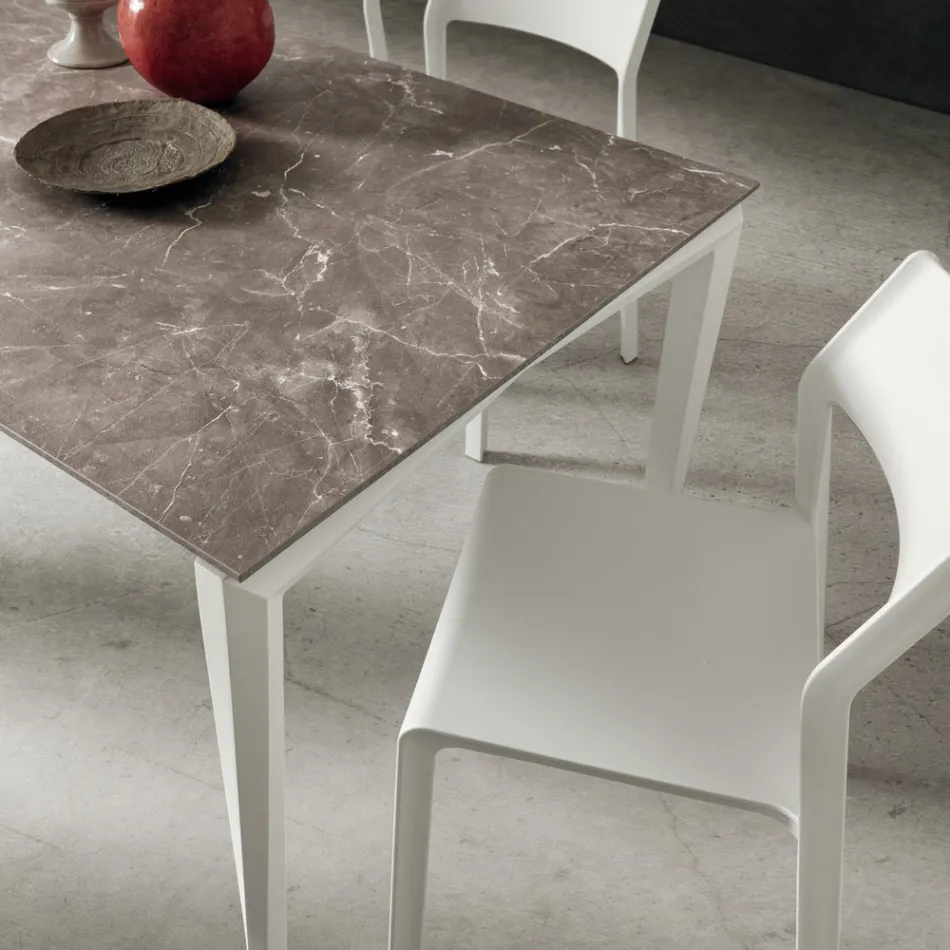 Extendable table up to 240 cm with HPL top Made in Italy - Fantastic Viadurini