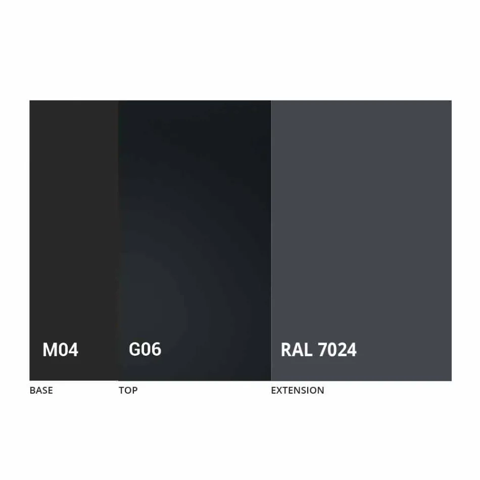 Extendable Table Up to 250 cm with Glass Top Made in Italy - Pitagora Viadurini