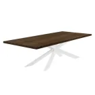 Extendable Table Up to 300 cm with Veneered Top Made in Italy - Grotta Viadurini