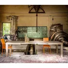 Extendable table up to 300 cm modern design in Oky melamine Viadurini