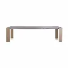 Extendable Table Up to 300 cm in Ceramic and Wooden Legs - Ipanemo Viadurini