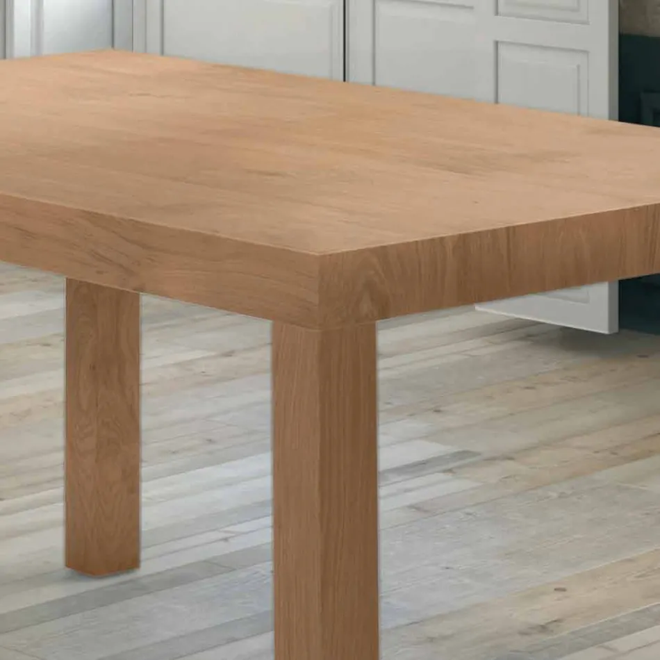 Extensible Table Up to 470 cm in Wood Veneer Made in Italy - Gordito Viadurini