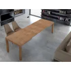 Extensible Table Up to 470 cm in Wood Veneer Made in Italy - Gordito Viadurini