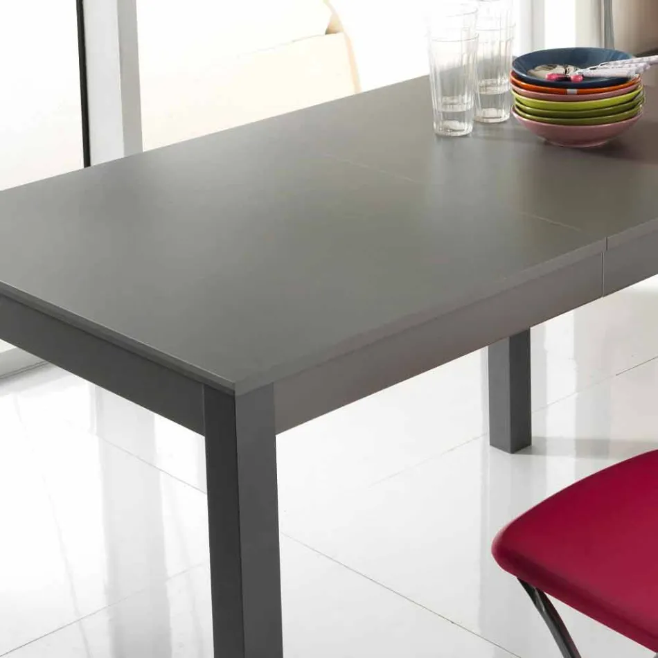 Extendable table in beech wood made in Italy Tito Viadurini