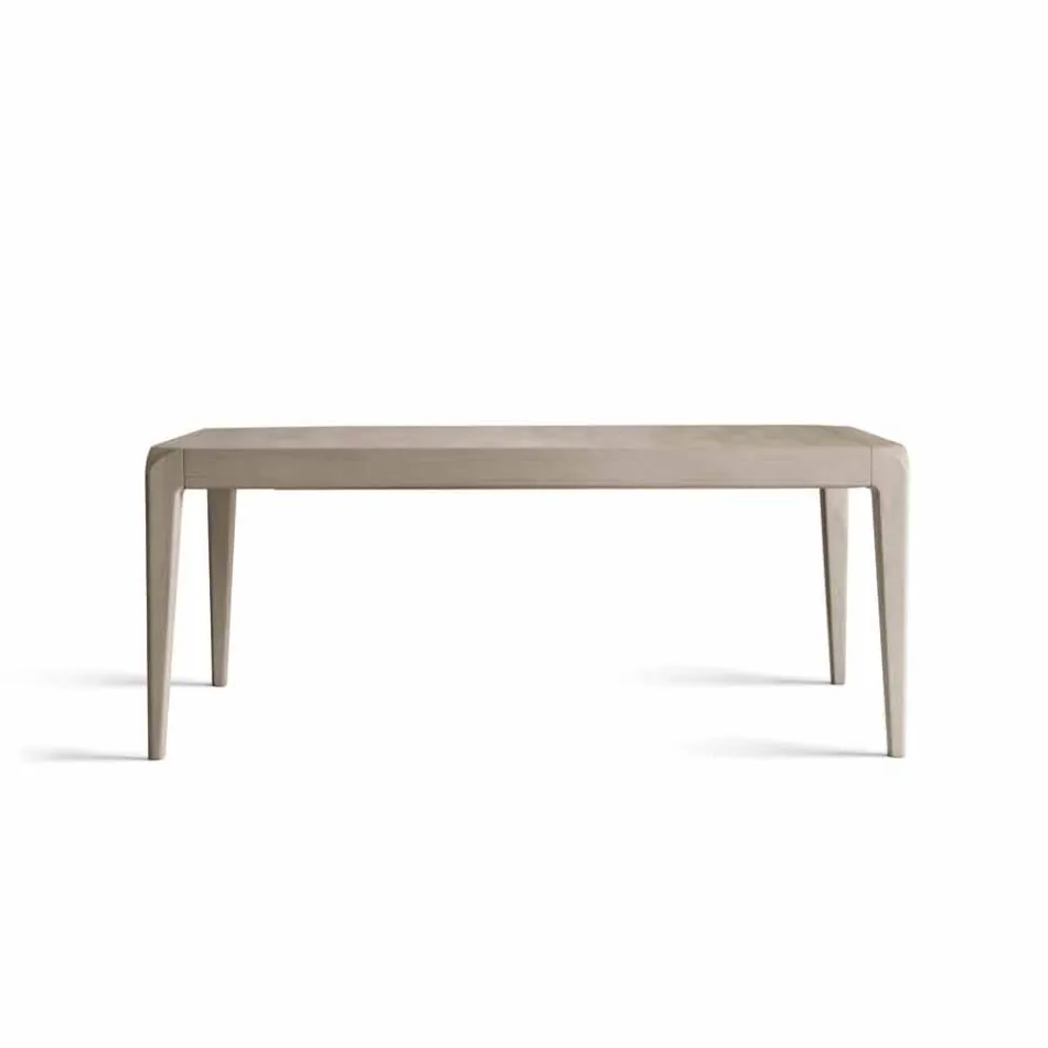 Extendable table in natural gray walnut modern design Matis Viadurini