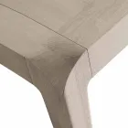 Extendable table in natural gray walnut modern design Matis Viadurini