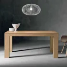 Extendable Oak Wood Table Made in Italy - Sondrio Viadurini