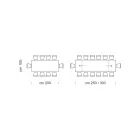 Modern Extendable Table with Laminated Wooden Top Made in Italy – Settimmio Viadurini