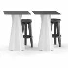 High Table with Hpl Top and Polyethylene Base Made in Italy - Tinuccia Viadurini