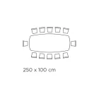 Table with barrel-shaped ceramic top and steel base Made in Italy - Ezzellino Viadurini