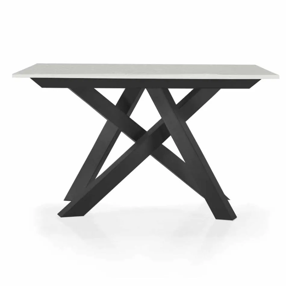 Extendable Table Console up to 325 cm in Melamine Made in Italy – Settimmio Viadurini