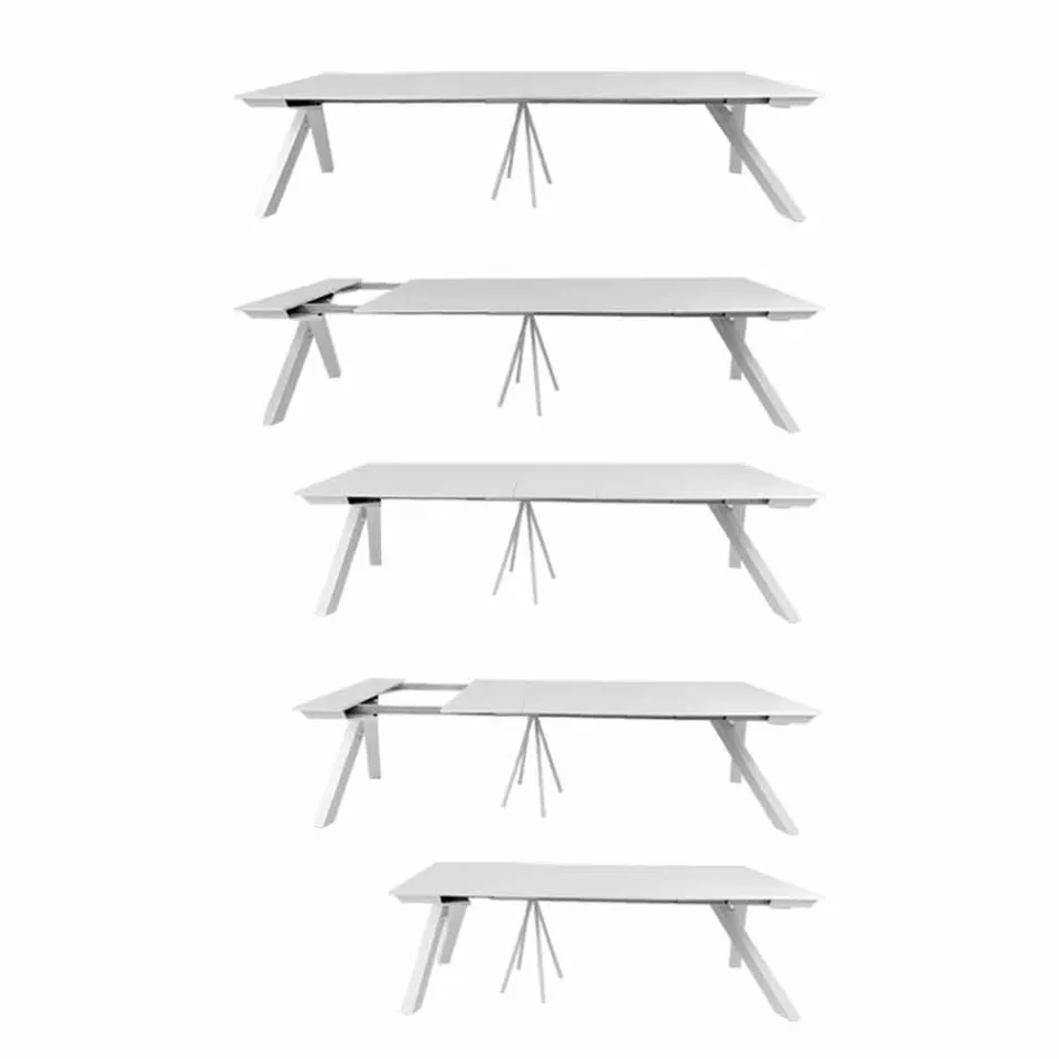 Extendable Table Console up to 325 cm in Melamine Made in Italy – Settimmio Viadurini