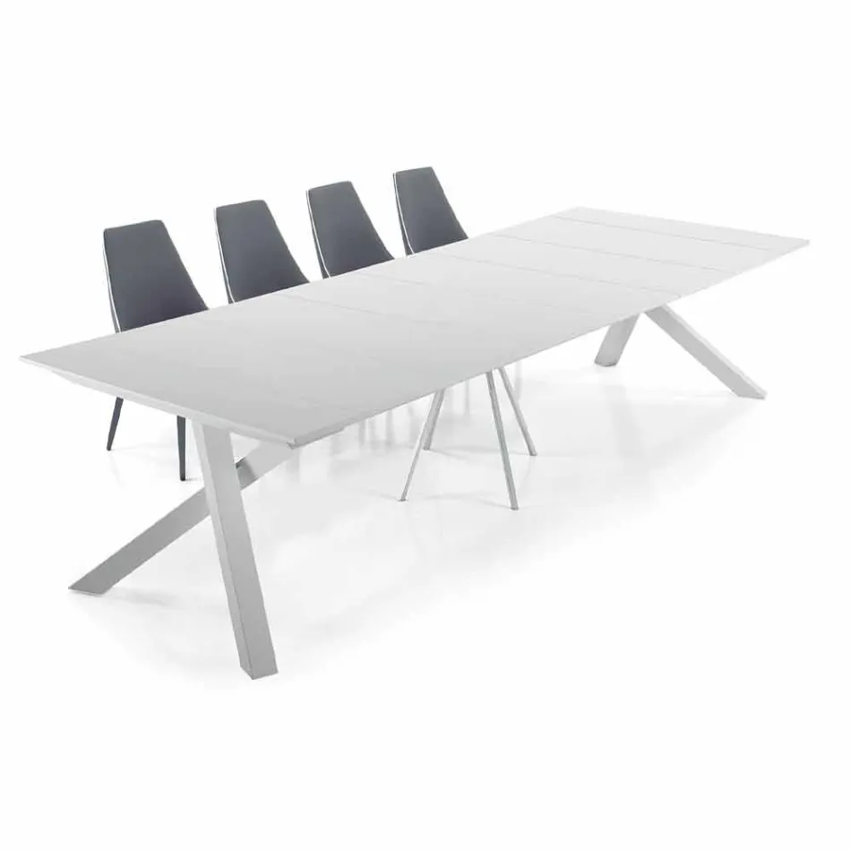 Extendable Table Console up to 325 cm in Melamine Made in Italy – Settimmio Viadurini